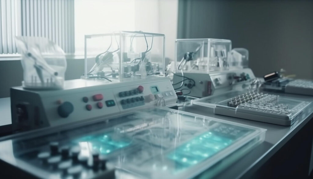 scientist-analyzing-medical-sample-with-modern-microscope-generative-ai